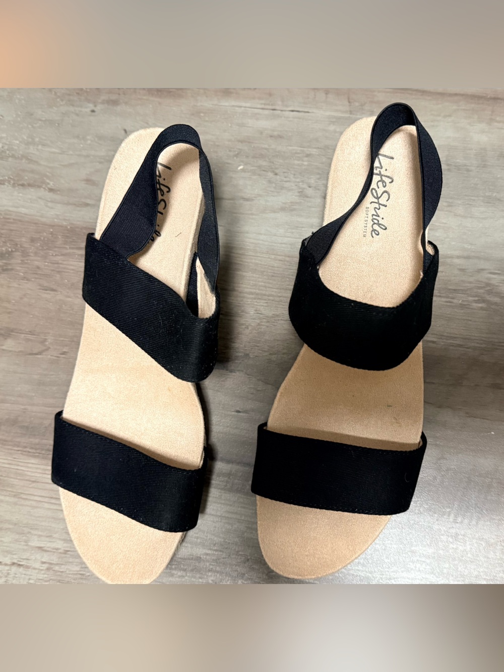 Lipsy Black Two-Band Slide Sandals for Women